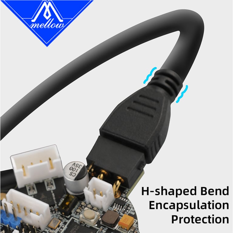 Mellow 3M CAN Cable for SB2040/Sht 36 V2 3D Printer Tool Board - High-Quality Construction, Plug-and-Play Installation, Optimal Signal Transmission, Compatibility, Essential Accessory for Smooth Operation and Precise Control