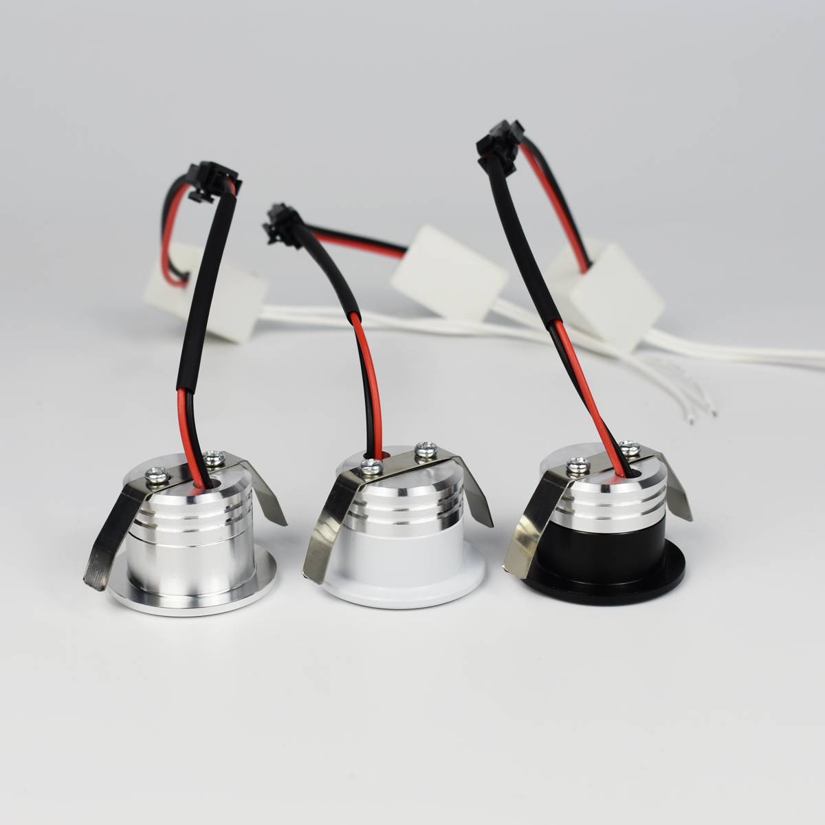 Compact 3W Mini COB LED Spotlights with Bright Illumination, Versatile Voltage, Durable Construction, and Energy Efficiency - Black/Silver/White Finish, Easy Installation for Worldwide Use