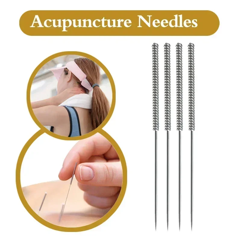ZHONGYAN TAIHE Sharp and Sterile Acupuncture Needles - Box of 500 Disposable Needles for Beauty and Massage Treatments with Tubes for Easy Handling - Long Shelf Life of 5 Years for Safe and Convenient Use