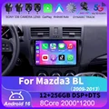 Android16 Carplay Auto 4G+WIFI GPS Car Radio Navigation Multimedia Video Player Stereo for Mazda 3 II (BL) 2009-2013 - Advanced Multimedia Features, Seamless Connectivity, Precision Navigation, Enhanced Audio Experience, Sleek Design