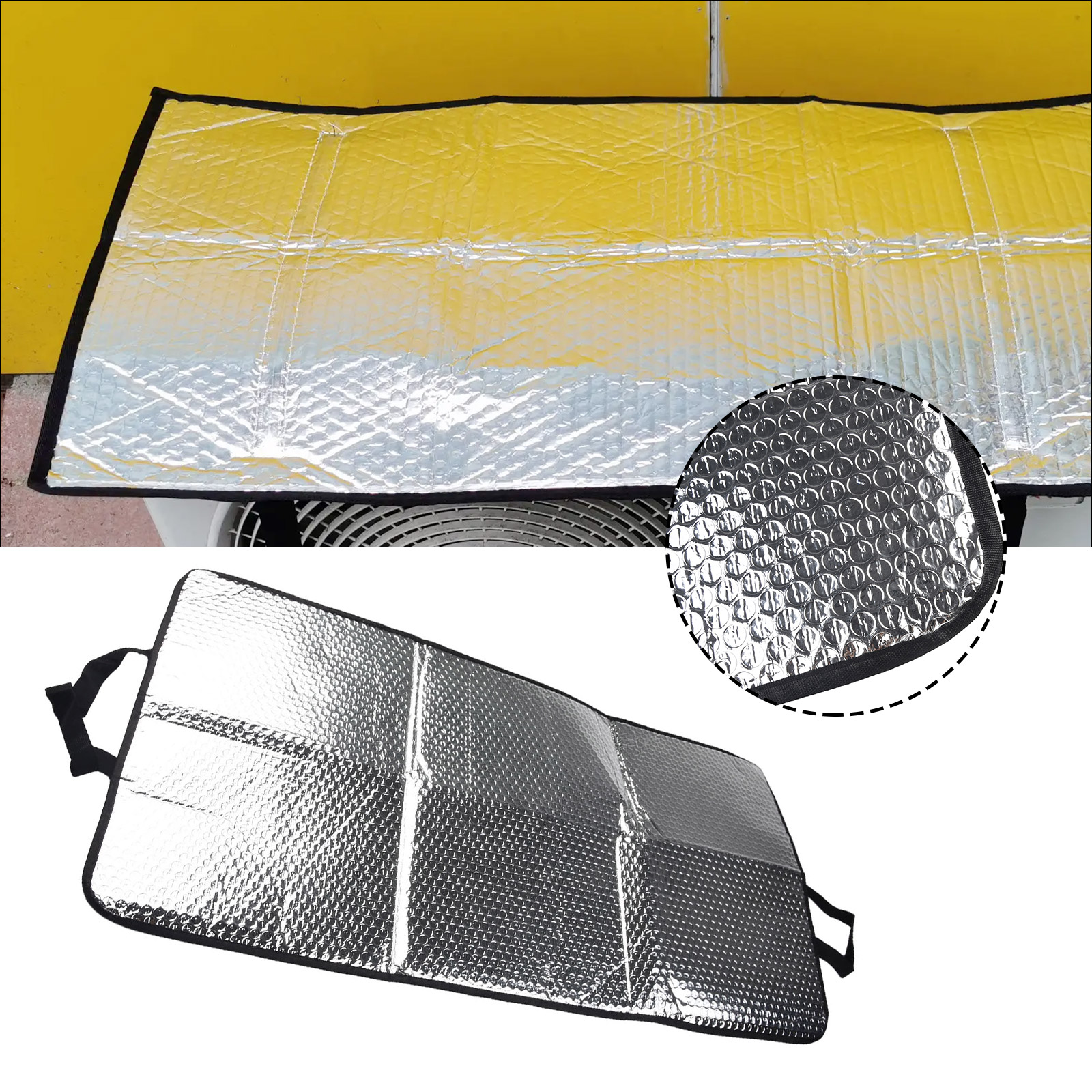 Weatherproof Air Conditioning Cover for Outdoor Units - Anti-Dust, Anti-Snow Design, Easy to Clean, Perfect Fit - Protects from Sun, Rain, Dust, and Snow - Home Maintenance Essential for Prolonging AC Lifespan - 46x95CM Dimensions