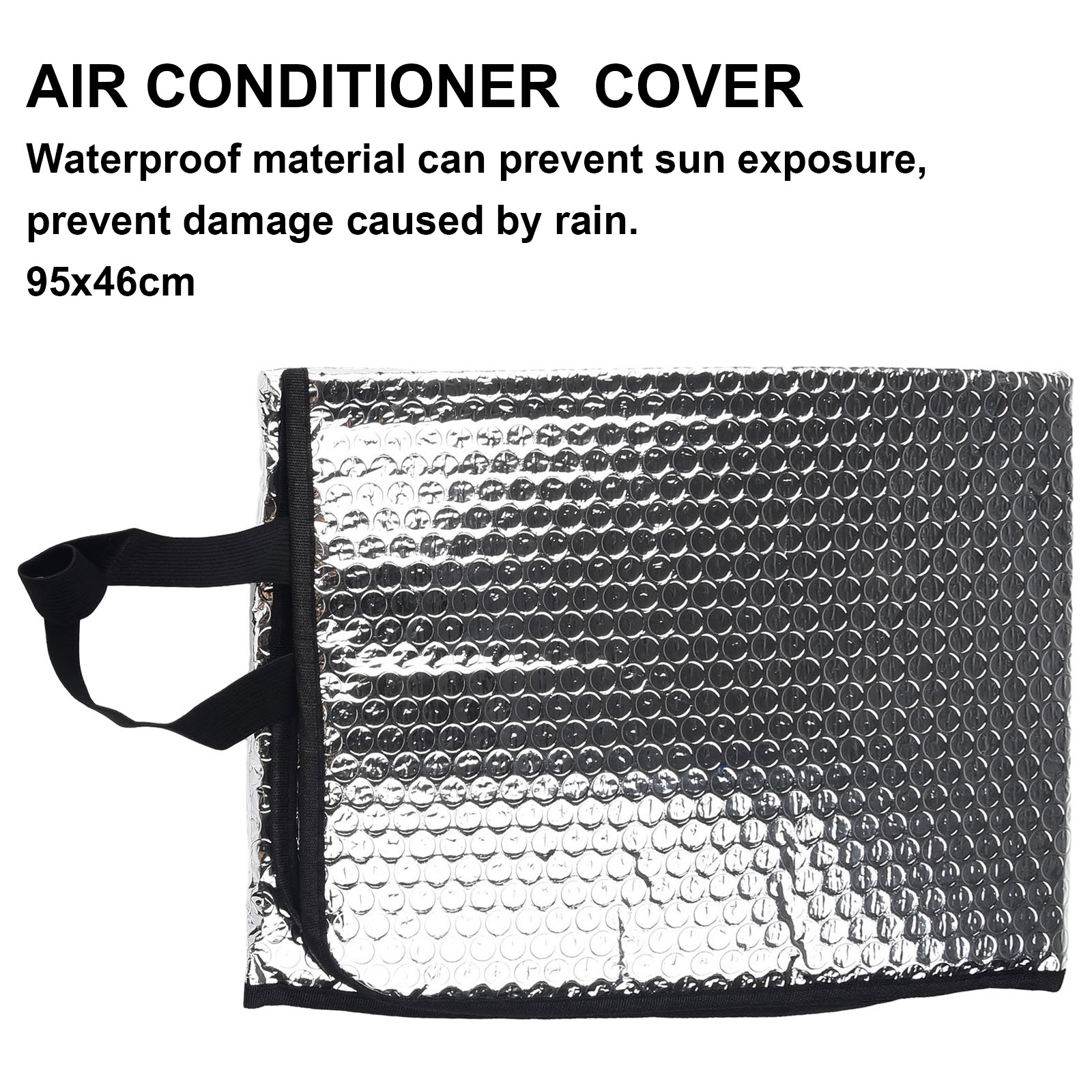 Weatherproof Air Conditioning Cover for Outdoor Units - Anti-Dust, Anti-Snow Design, Easy to Clean, Perfect Fit - Protects from Sun, Rain, Dust, and Snow - Home Maintenance Essential for Prolonging AC Lifespan - 46x95CM Dimensions