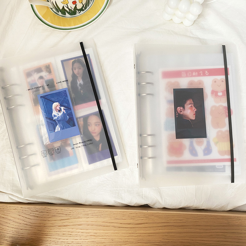 Yoofun A5 Korean Idol Theme Multi-functional Organizer Binder Storage Collect Card Holder Book - Journal, Diary, Agenda Planner, Photo Organizer - High-Quality Construction - Ample Storage Space - Perfect for School and Work - Stylish and Functional Stationery Accessory