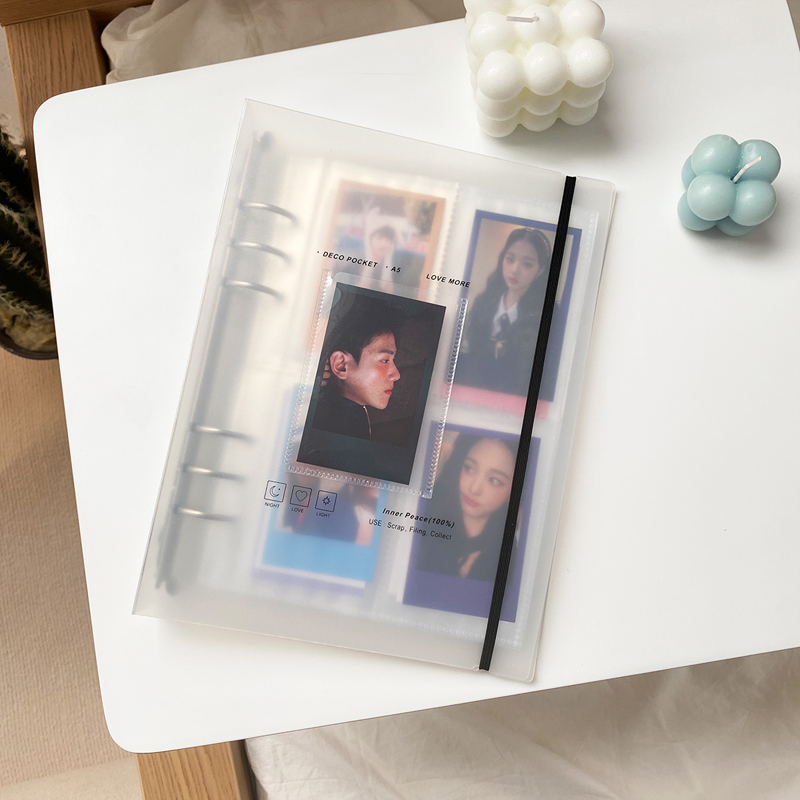 Yoofun A5 Korean Idol Theme Multi-functional Organizer Binder Storage Collect Card Holder Book - Journal, Diary, Agenda Planner, Photo Organizer - High-Quality Construction - Ample Storage Space - Perfect for School and Work - Stylish and Functional Stationery Accessory