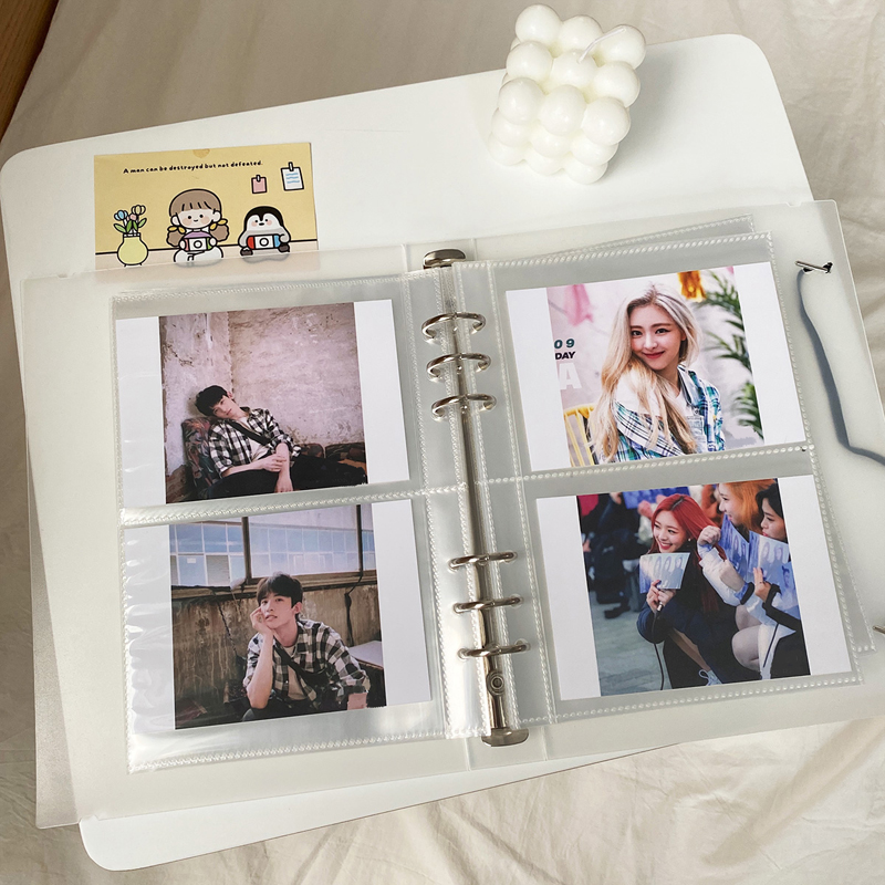 Yoofun A5 Korean Idol Theme Multi-functional Organizer Binder Storage Collect Card Holder Book - Journal, Diary, Agenda Planner, Photo Organizer - High-Quality Construction - Ample Storage Space - Perfect for School and Work - Stylish and Functional Stationery Accessory