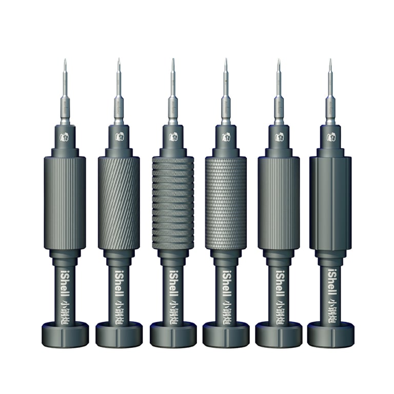 6in1 Mechanic IShell MAX High Hardness Precision Screwdriver Set for iPhone Models with Plum Blossom Cross Design and Internal Disassembly Tools - Durable High Hardness Material, Resistant to Wear and Tear, Versatile 6in1 Design, Ideal for DIY Repairs and Professionals