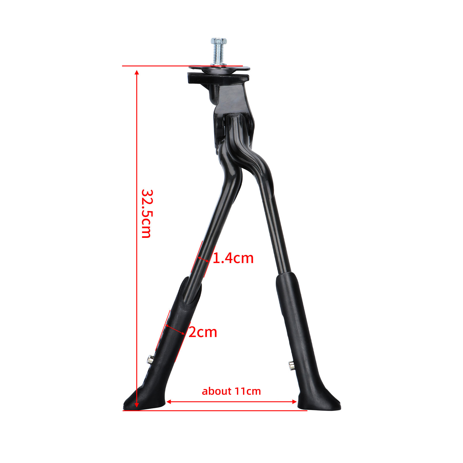 LP Litepro Double Bracket Bicycle Kickstand - Durable Aluminum Alloy, Adjustable Height, Foldable Design, Stable Foot Support, Easy Installation - Ideal for Road Bikes, Foldable Bikes, MTBs - Rust-Resistant, Long-Lasting, Space-Saving Cycling Accessory