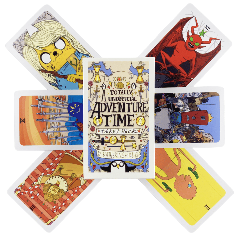 Adventure Time Tarot Cards: Unique Oracle English Visions Deck for Divination, High-Quality Divination Edition with Engaging Board Playing Games - Perfect Gift for Fans