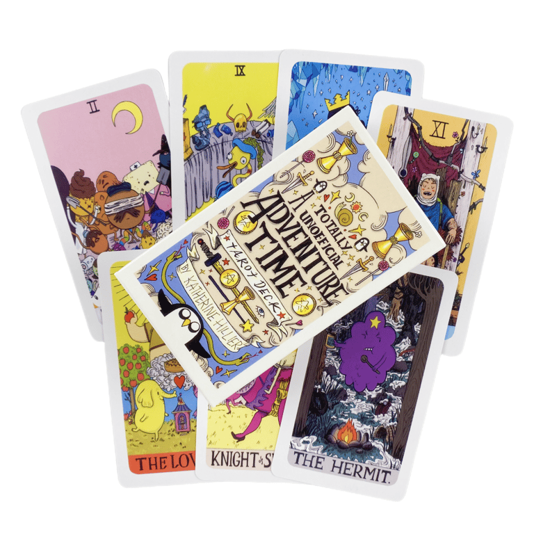 Adventure Time Tarot Cards: Unique Oracle English Visions Deck for Divination, High-Quality Divination Edition with Engaging Board Playing Games - Perfect Gift for Fans