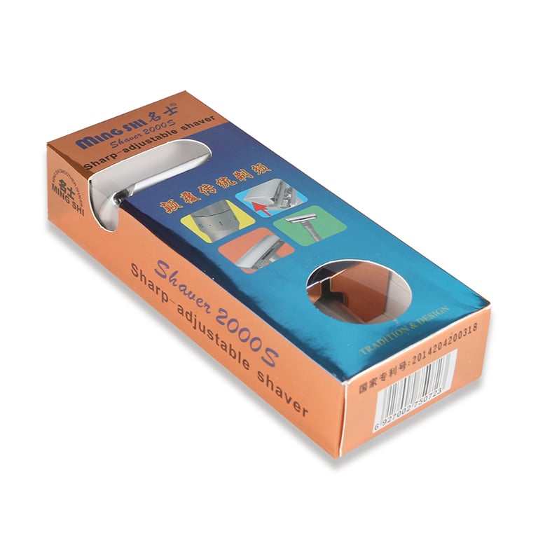 Mingshi Adjustable Safety Razor with Double Edge Design, 1-6 Adjustable Settings, High-Quality Construction, 5 Blades Included - Versatile Men's Classic Shaving Tool for Customizable Shaving Experience, Close & Precise Shave, Long-Lasting Performance