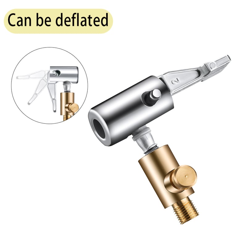 Compact Portable Inflatable Pump with Air Chuck Compressor for Emergency Tire Inflation - Tire Inflator with Tire Chuck and Barb Connector for Efficient Air Delivery and Hose Repair - Lightweight Tool for Car Maintenance and Safe Driving On-The-Go