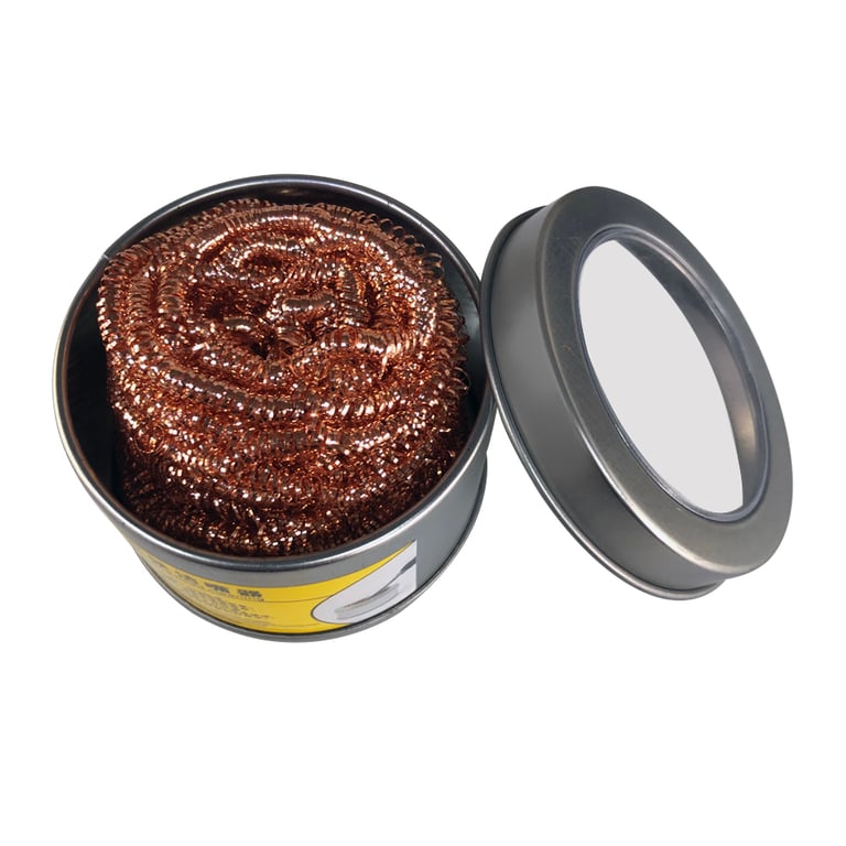 High-Quality Copper Wire Soldering Iron Tip Cleaner Ball with Mesh Filter Design for Effective Debris Removal - Reusable and Long-Lasting Cleaning Tool with Compact Storage Box - Easy to Use and Durable for Maintaining Optimal Performance of Soldering Equipment