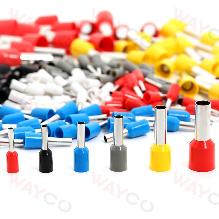 High-Quality Copper Tubular Crimp Terminals Set with Ring Sleeves - Versatile Connectors for Various Wire Gauges and Applications - Easy Crimping Process for Secure Connections in Electrical Wiring Projects - Ideal for Automotive, Marine, Industrial, and Household Systems