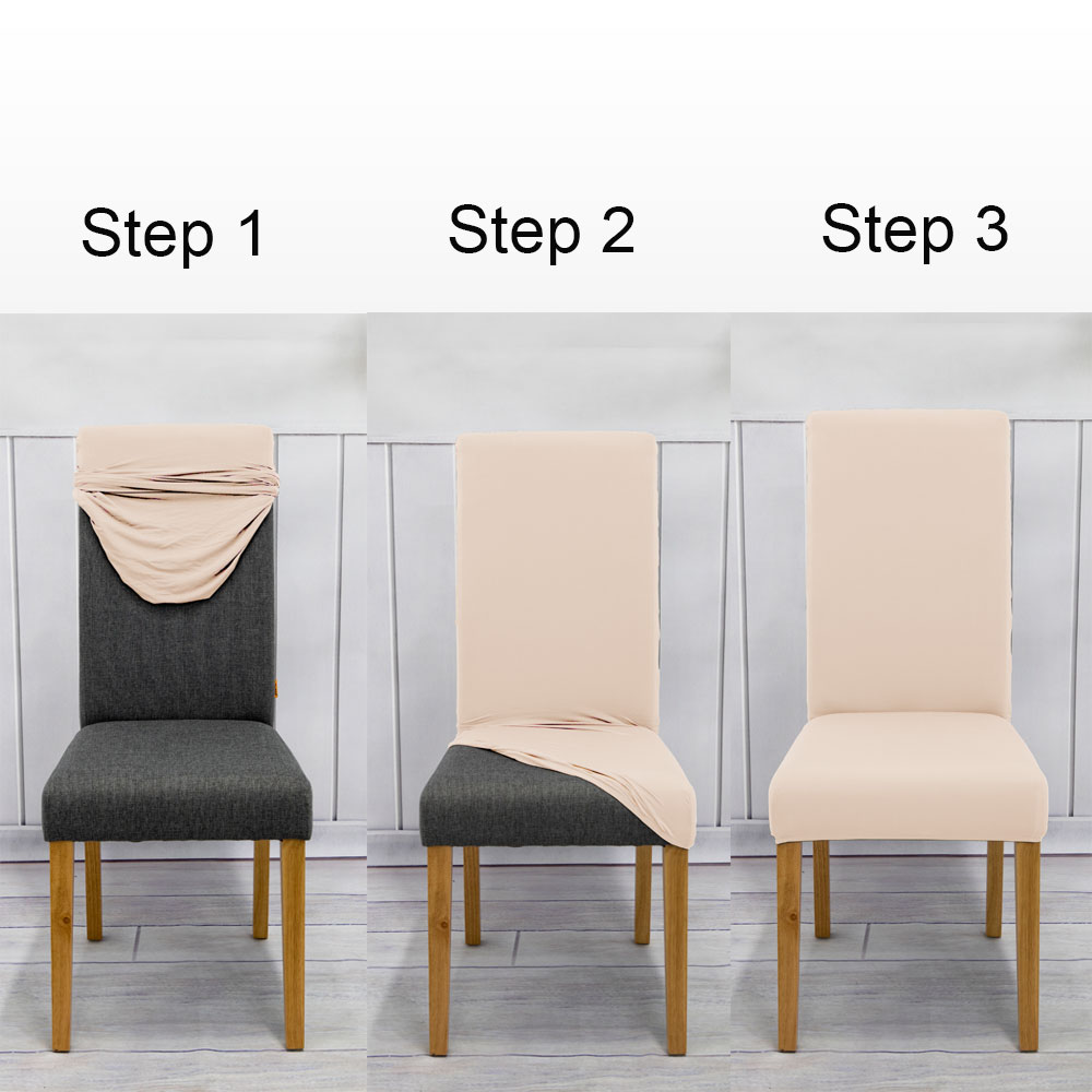Premium Spandex Dining Chair Cover with Adjustable Fit and Enhanced Protection - Durable, Easy to Clean, Wrinkle-Resistant - Ideal for Banquets, Weddings, Parties - Fits Most Standard Chairs - Slip-On Design for Easy Installation and Removal - Keep Your Chairs Looking New and Pristine