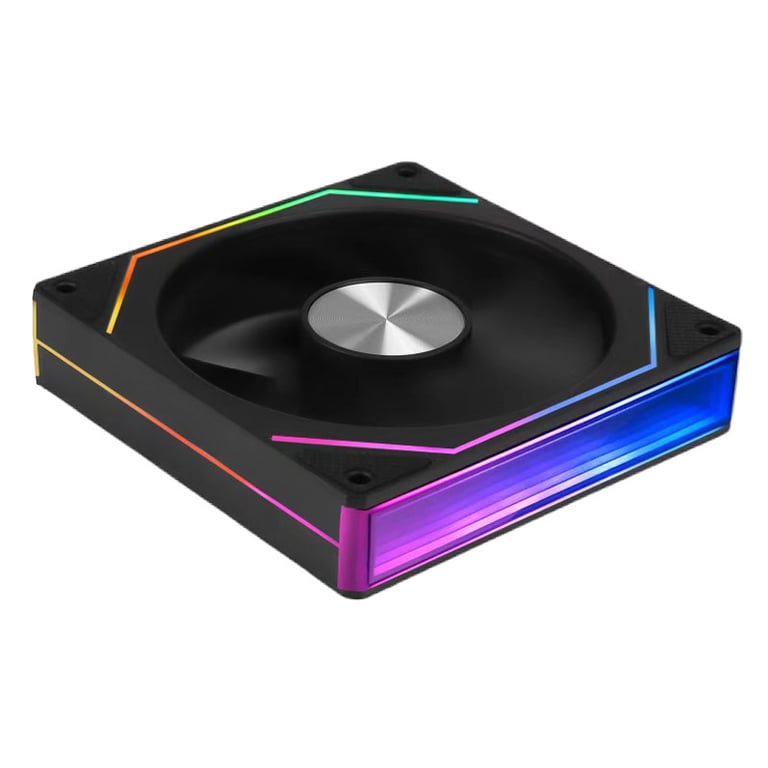 UPSIREN UF-3 Prism 7PRO Computer Case Cooling Fan with Double-Sided Full Lens Design, 12CM ARGB Motherboard Synchronization, CD Pattern Axis, Customizable RGB Lighting, Effortless Installation, Enhanced Performance for Optimal Temperature Management and High-Quality Materials