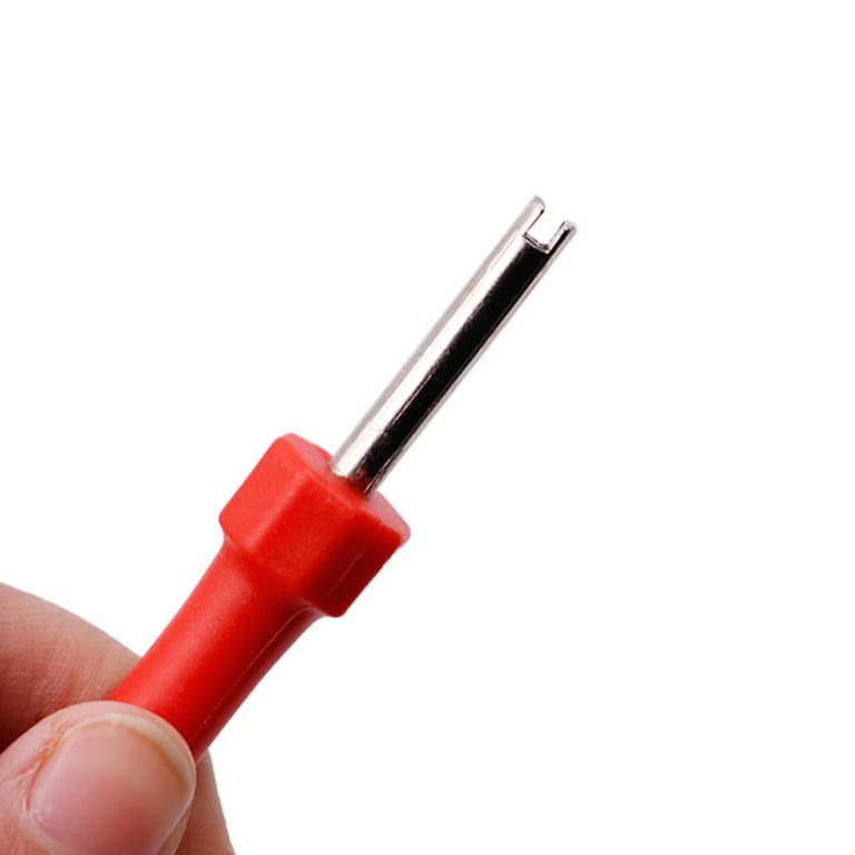 Versatile Tire Valve Core Remover Installer Tool for Car, Bike, Bicycle, Motorcycle Tires - Durable Wrench & Screwdriver Set for DIY Enthusiasts & Mechanics - Easy to Use & Efficient Tire Maintenance - Compact & Portable Tool for Optimal Pressure & Air Leak Prevention