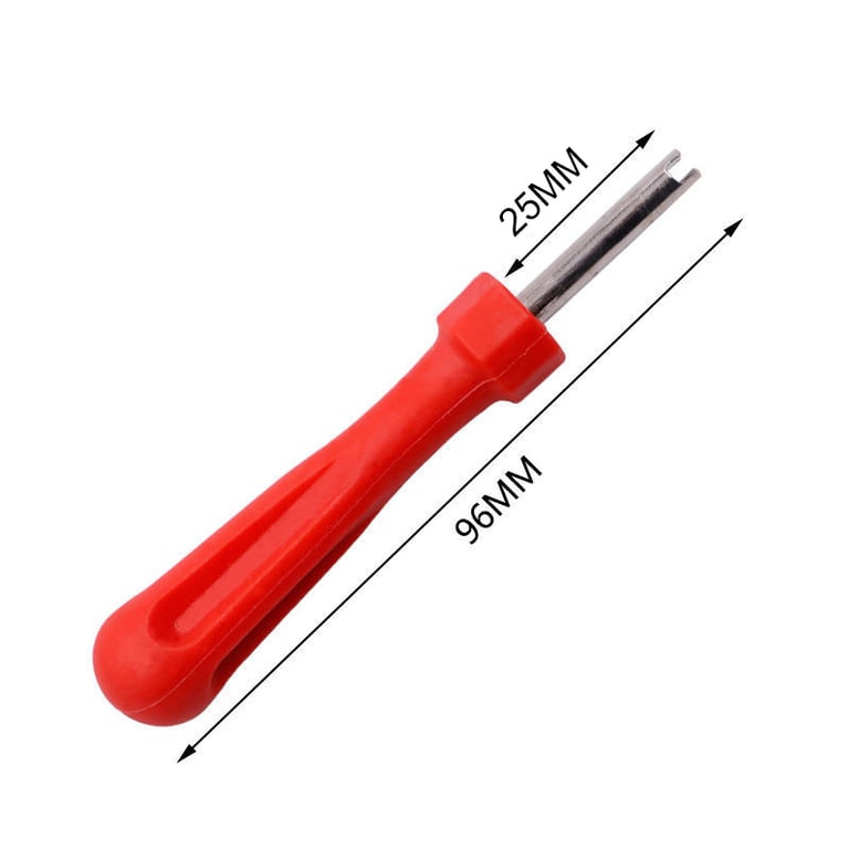 Versatile Tire Valve Core Remover Installer Tool for Car, Bike, Bicycle, Motorcycle Tires - Durable Wrench & Screwdriver Set for DIY Enthusiasts & Mechanics - Easy to Use & Efficient Tire Maintenance - Compact & Portable Tool for Optimal Pressure & Air Leak Prevention